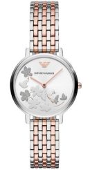 Emporio Armani AR11113 montre pour femme ornée de fleurs et de lépidoptère